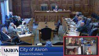 City of Akron Council Committee Meetings  10282024 [upl. by Marrilee442]