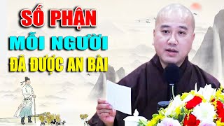 Số Phận Mỗi Người Có Phải Ông Trời Sắp Đặt Sẵn  Thầy Thích Pháp Hòa [upl. by Atneciv]