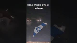 Iran missile attack on Israel shorts israel ytshorts iran youtubeshorts iranattackonisrael [upl. by Radnaskela]