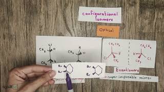 أسهل شرح Stereoisomersenantiomersdiastereomersconstitutional configurational cis trans isomers [upl. by Nnanaej]