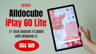 Alldocube iPlay 60 LITE review Worlds first Android 14 tablet [upl. by Bornstein679]