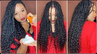 UNDER 3HRS Boho Goddess Faux Locs with human hair Summertime Go To Braids Meadow hair [upl. by Ibrahim]