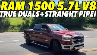 2019 RAM 1500 57L HEMI V8 w TRUE DUAL STRAIGHT PIPES [upl. by Spenser]