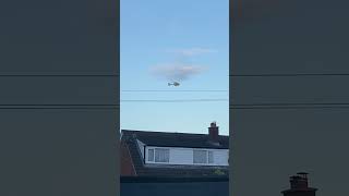 Air ambulance Airbus H145 landing at an emergency in sprowston [upl. by Ttekcirc]