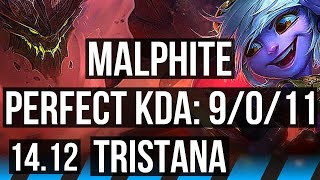 MALPHITE vs TRISTANA MID  9011 Legendary  EUW Diamond  1412 [upl. by Weirick863]