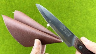 Razor Sharp Sharpen a Knife in 3 Minutes With This Method [upl. by Enived366]