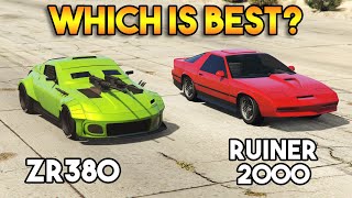 GTA 5 ONLINE  RUINER 2000 VS ZR380 WHICH IS BEST [upl. by Baecher]