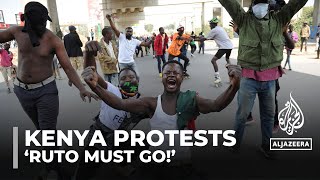 Kenya antigovernment protests Youthled movement continues into sixth week [upl. by Ossie]