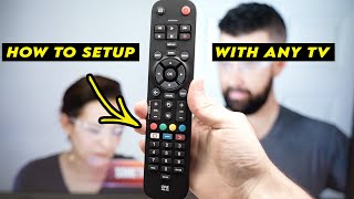 How to Setup One For All Universal Essential TV Remote  CODES LIST [upl. by Eeral]