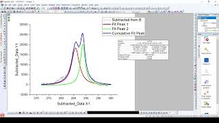 Deconvolution of Data in OriginLab [upl. by Deelaw50]