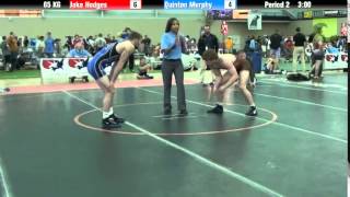 Mens Freestyle 65 KG Jake Hodges vs Quinton Murphy [upl. by Walley]