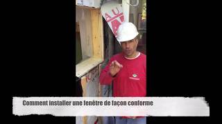 Comment installer une fenêtre de façon conforme [upl. by Vachell883]