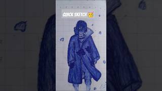 Qwick sketch 😅art animedrawing shorts trending [upl. by Alhsa]