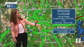 I65 to close this weekend at Wedgewood Avenue for bridge repair [upl. by Hazaki264]