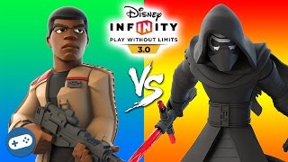 Finn VS Kylo Ren Disney Infinity 30 Star Wars Toy Box Versus Fight [upl. by Knowles]