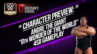 Character Preview Trickster Andre The Giant 4SB Gameplay  WWE Champions 😺 [upl. by Aseeral]