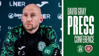 Hibernian vs Hearts  David Gray Press Conference  William Hill Premiership [upl. by Adolfo]