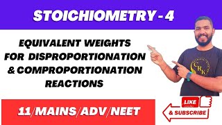 Equivalent Weights for Disproportionation and Comproportionation reactions [upl. by Poliard]