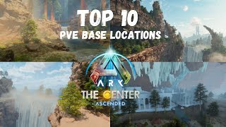 ARK Survival Ascended The center TOP 10 BEST PVE Base locations [upl. by Marcella300]