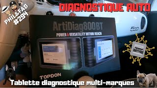 Valise diagnostique pas cher DIAGNOSTIC AUTO ArtiDiag 800 BT TOPDON [upl. by Ahrens]