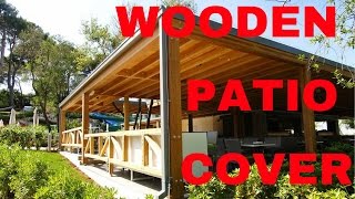 Glulam larch patio cover [upl. by Gordon34]