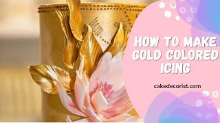 How To Make Gold Colored Icing [upl. by Qahsi]