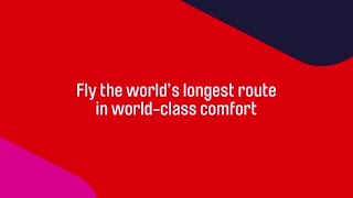 Qantas launches worlds largest aircraft on the worlds longest route [upl. by Ynagoham595]