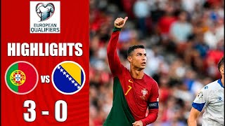 Portugal vs Bosnia amp Herzegovina 30  All Goals amp Extended Highlights  EURO 2024 Qualification [upl. by Fennessy]