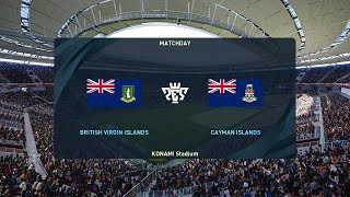 British Virgin Islands vs Cayman Islands 04092024 CONCACAF Nations League PES 2021 [upl. by Trammel]