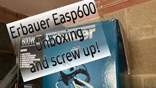 ERBAUER EAPS600 AIRLESS PAINT SPRAYER UNBOXING [upl. by Aschim]