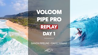 Volcom Pipe Pro 2020 Day 1  FULL REPLAY  Red Bull Surfing [upl. by Aicaca]