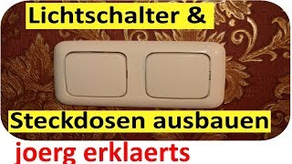 Steckdosen amp Lichtschalter abbauen um zu Tapezieren amp Malern Tipps ampTricks Tutorial Nr 146 [upl. by Sabino172]