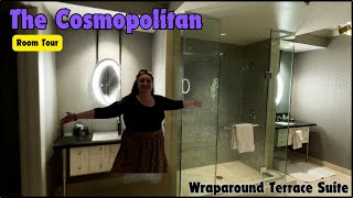 The Cosmopolitan  Room Tour  Wraparound Terrace Suite  69th Floor  Las Vegas [upl. by Netsirhc]