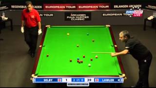 Mark Selby  Rod Lawler Frame 3 Snooker Paul Hunter Classic 2013  Round 6 [upl. by Alec]