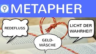 Metapher  Was ist eine Metapher Erklärung Wirkung amp Beispiele  Rhetorisches Stilmittel  Figur [upl. by Aluino880]