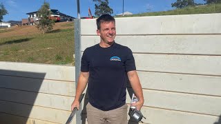 How To Attach A GOODNEIGHBOUR FENCE To A RETAINING WALL 3 Methods Explained [upl. by Blackmun706]