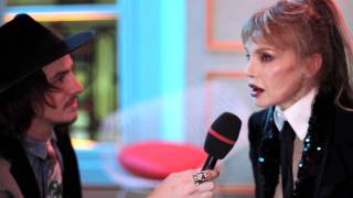 Soirée des 90 ans linterview croisée de Arielle Dombasle et Vincent Darré [upl. by Ariamo]