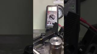 Magnetic pickup testing on a flywheel at Bartech Marine Engineering [upl. by Bikales]