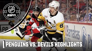 Pittsburgh Penguins vs New Jersey Devils  Full Game Highlights  NHL on ESPN [upl. by Odlaner311]