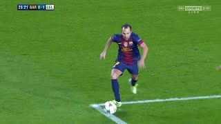 Andres iniesta vs Celtic 2012 English commentary home 1080 [upl. by Livvy]