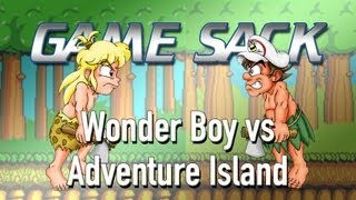 Wonder Boy vs Adventure Island  Review  Game Sack [upl. by Mindi]