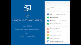 How To Share Mobile Screen Cast on Laptop Wireless Without Software [upl. by Yddeg]