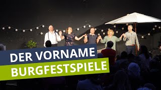 Burgfestspiele Mayen überzeugen mit französischer Komödie “Der Vorname” [upl. by Leind940]