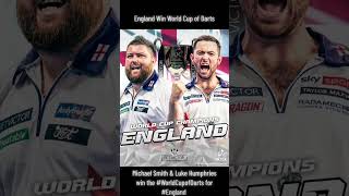 England are World Cup of Darts Champions  Michael Smith amp Luke Humphries win the WorldCupofDarts [upl. by Eckart]