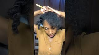 How to do a sleek braided ponytail for 4b4c hair 4chair 4chairstyles naturalhair [upl. by Alleuqram316]