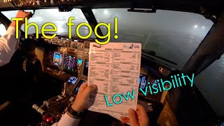 A Day as a Pilot  Flight to Dubai  Part 1  Take off in Fog [upl. by Yrreiht31]