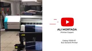 Galaxy I3200 Eco Solvent Printer 02 [upl. by Elletnwahs]