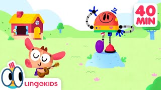 Head Shoulders Knees and Toes 🎶  More Fun Songs for Kids  Lingokids [upl. by Tippets93]