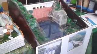 Hydroelectric power plant working model [upl. by Rettke]