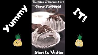 Cookies amp Cream Oreo Hot Chocolate Bomb shorts  Yummy It Food [upl. by Bilbe]